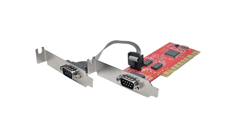 Tripp Lite 2-Port Serial Adapter Card DB9 RS232 PCI Low Profile