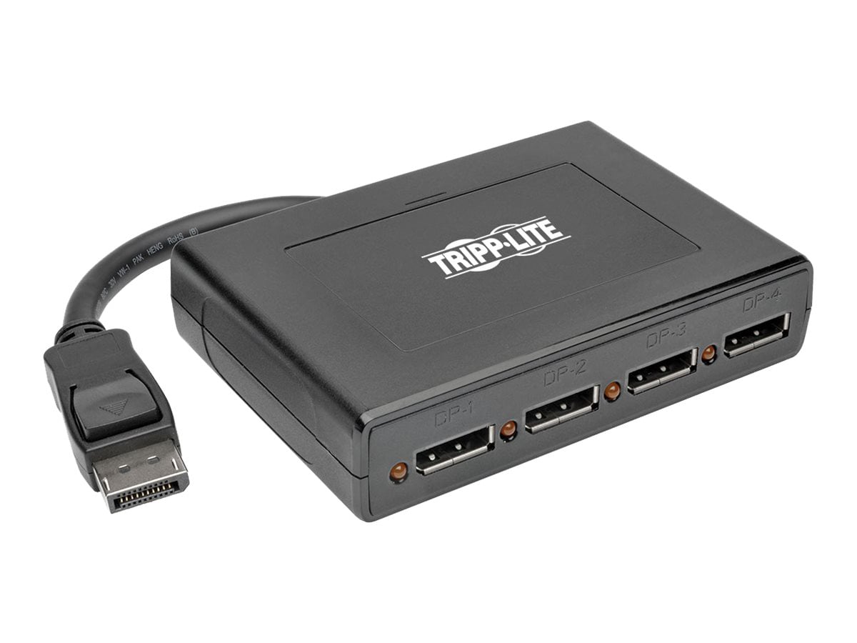 Tripp Lite 4Port DisplayPort Multi Stream Transport MST Hub 4K DP 1.2 to DP - video splitter - 4 ports - TAA Compliant