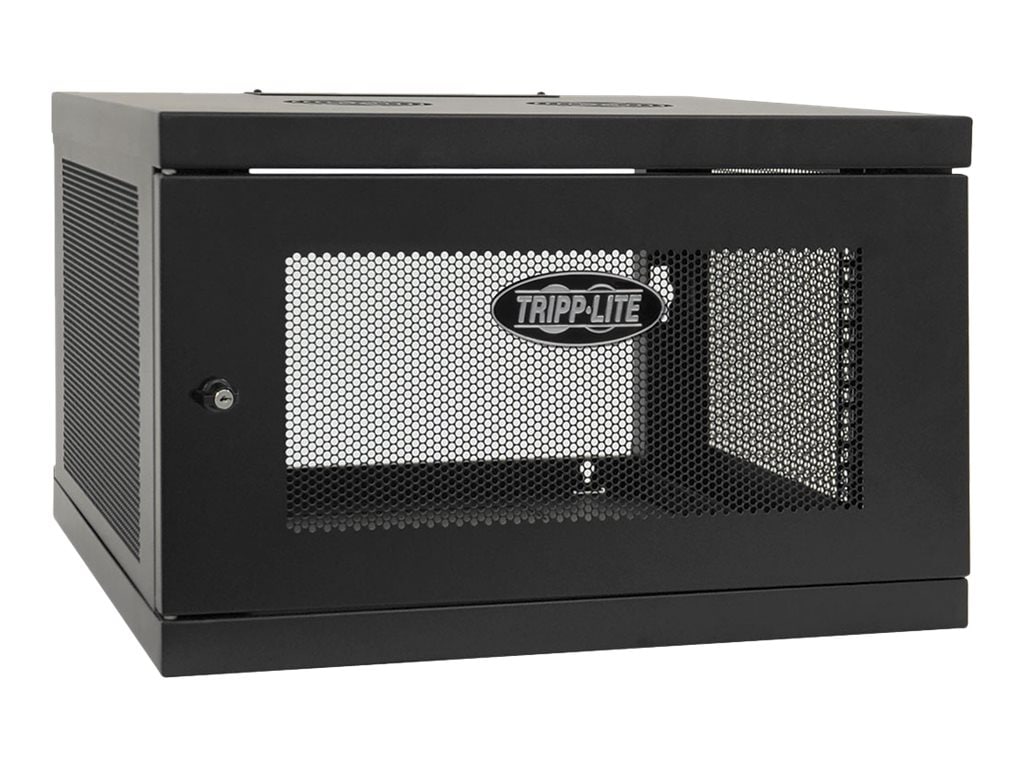 Tripp Lite 6U Wall Mount Rack Enclosure Cabinet Knock Down w/Doors & Sides - rack - 6U