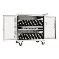 Tripp Lite 32-Port USB Charging Cart Storage Station iPad Android Tablet White cart - for 32 tablets - white