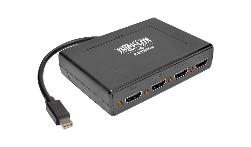 Tripp Lite 4-Port Mini DisplayPort to HDMI Multi Stream Transport Hub 4Kx2K @ 24/30Hz - video/audio splitter - 4 ports -