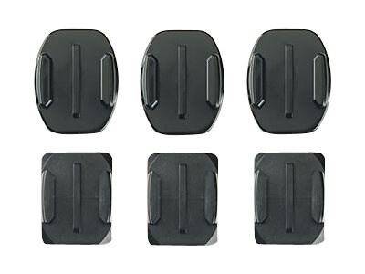 GoPro Curved + Flat Adhesive Mounts - support system - adhesive mount