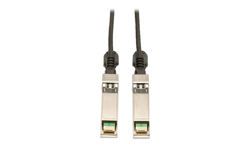 Tripp Lite 20 Inch SFP+ 10Gbase-CU Passive Twinax Copper Cable Black 20in