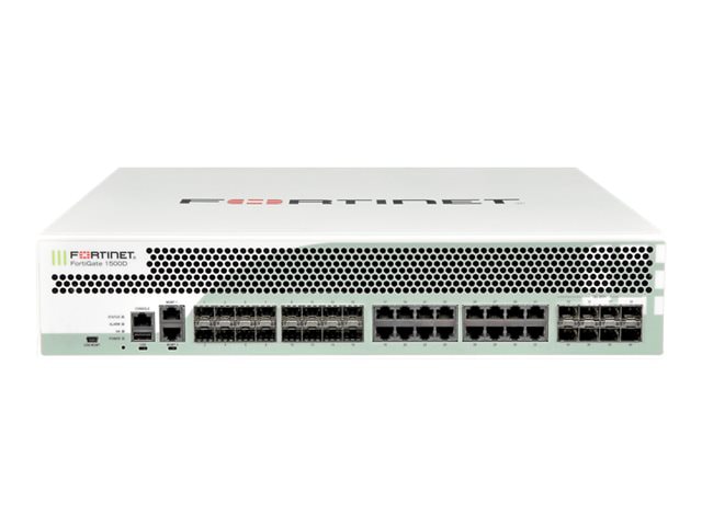 Fortinet FortiGate 1500D - security appliance - with 3 years FortiCare 24x7 Enterprise Bundle