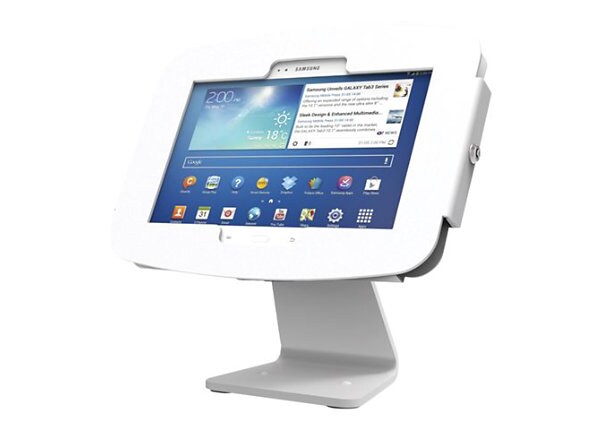 Compulocks Galaxy Secure Space Enclosure with Rotating 360° Kiosk White - mounting kit