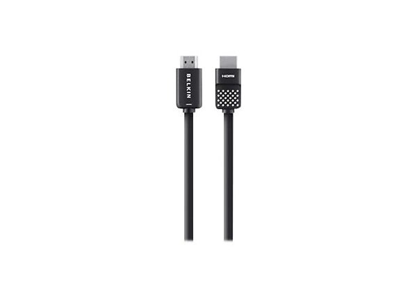 Belkin High Speed HDMI Cable with Ethernet - HDMI with Ethernet cable - 12 ft