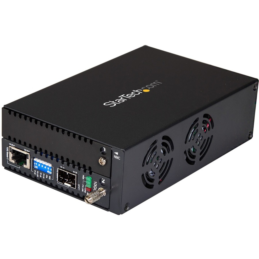 Startech Com 10 Gigabit Ethernet Copper To Fiber Media Converter Open Sfp Et10gsfp Network Adapters Cdw Com