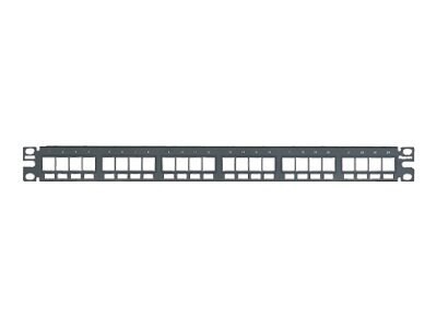 Panduit 24-Port Flush Mount Modular Patch Panel, 1 RU.