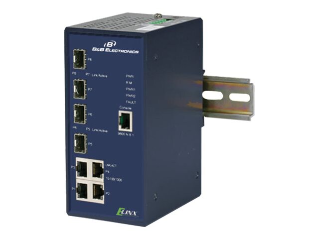 B&B Elinx EIR608-4SFP - switch - 8 ports - managed