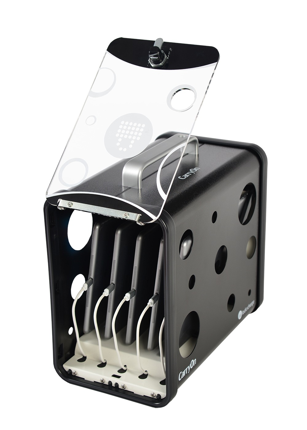 LocknCharge CarryOn - storage box - for 5 tablets - black