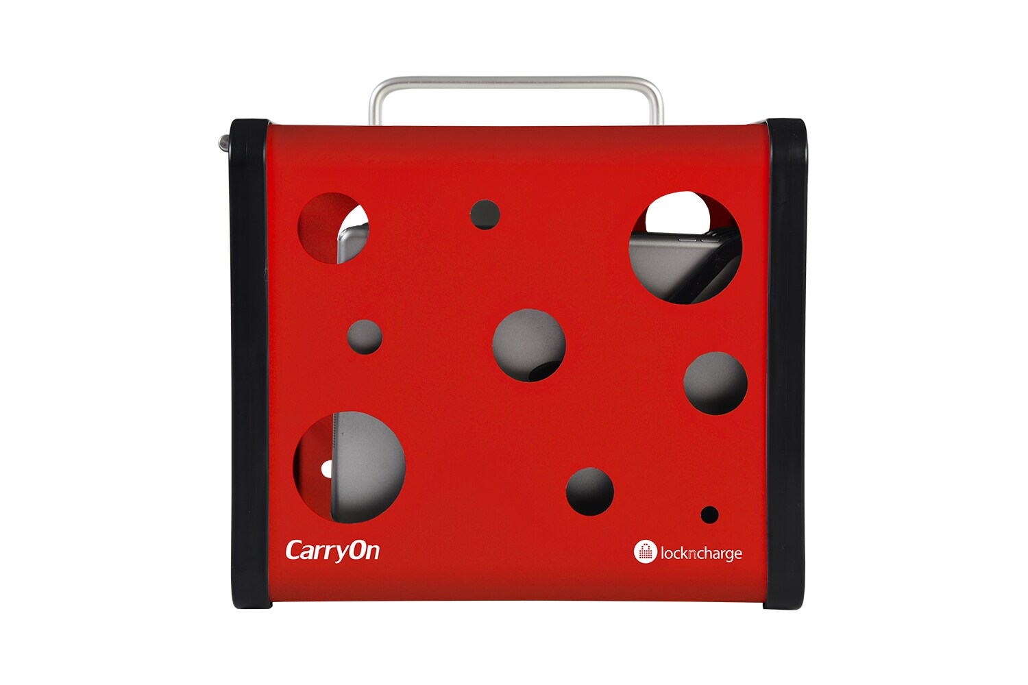 LocknCharge CarryOn - storage box - for 5 tablets - red