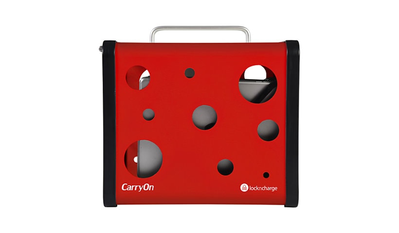 LocknCharge CarryOn - storage box - for 5 tablets - red