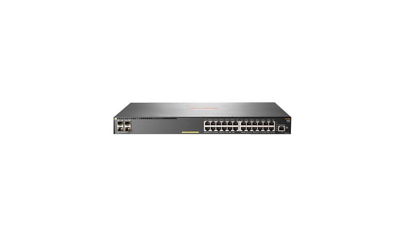 HPE Aruba 2930F 24G PoE+ 4SFP - switch - 24 ports - managed - rack-mountable