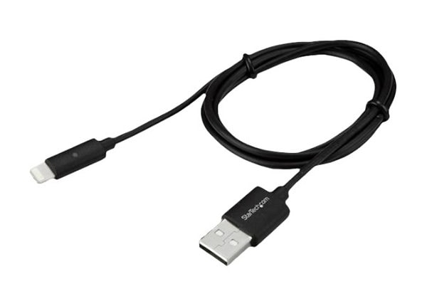 StarTech.com 1m / 3 ft Apple Lightning Cable with LED Charging Light