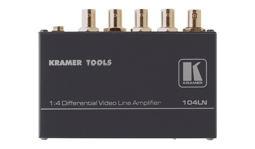 Kramer 104LN 1:4 Differential Video Line Amplifier - video splitter - 4 por