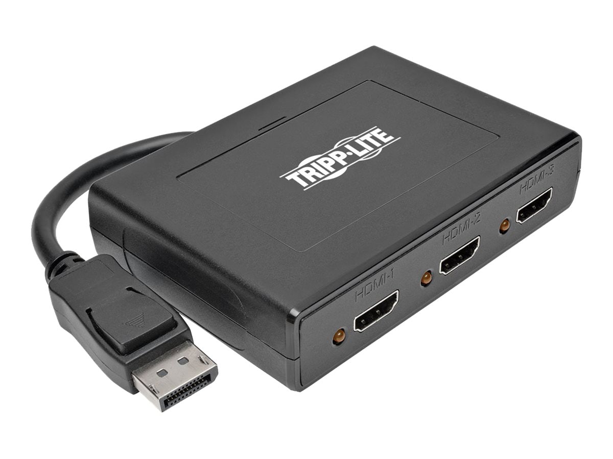 Tripp Lite 3-Port DisplayPort to HDMI Multi Stream Transport Hub MST 4K x 2K @ 24/30Hz - video/audio splitter - 3 ports