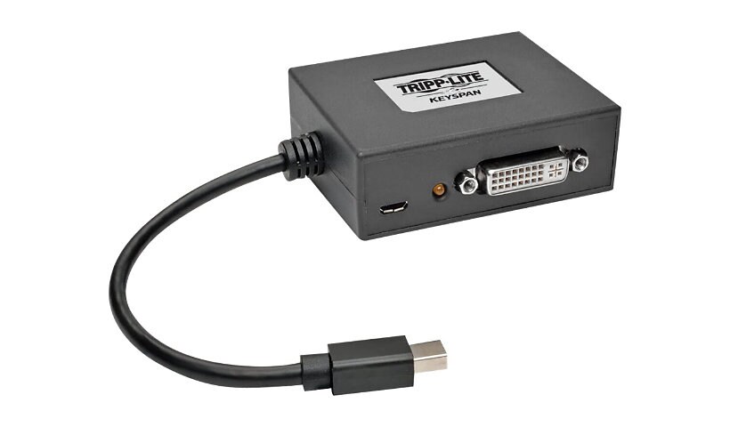 Tripp Lite 2-Port Mini DisplayPort to DVI Multi Stream Transport Hub 1080p - video splitter - 2 ports - TAA Compliant