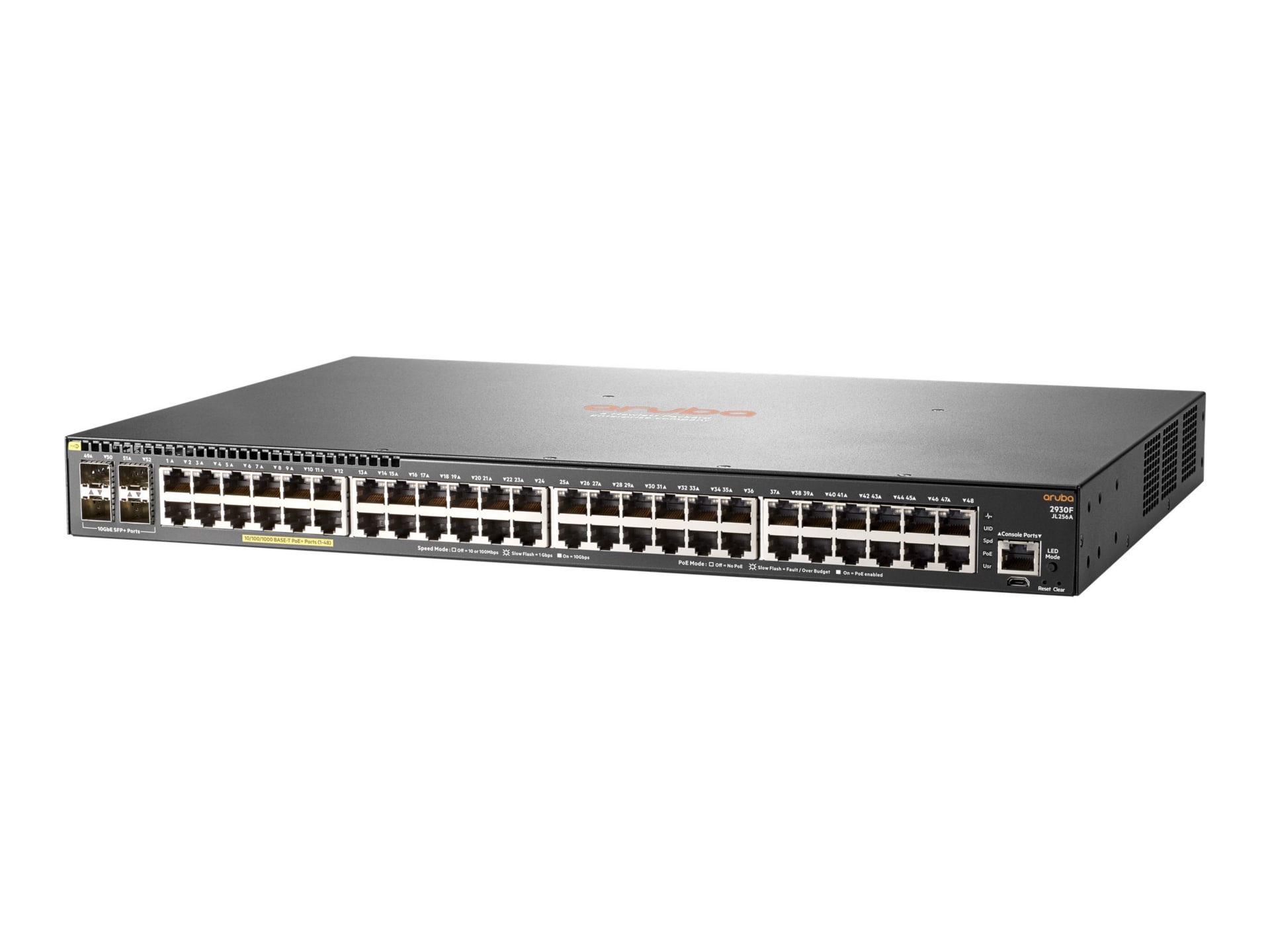 HPE Aruba 2930F 48G PoE+ 4SFP+ - switch - 48 ports - managed - rack-mountable