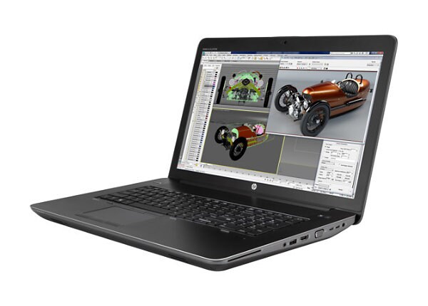 HP ZBook 17 G3 Mobile Workstation - 17.3" - Core i7 6820HQ - 16 GB RAM - 512 GB SSD - US - with HP ZBook 200W