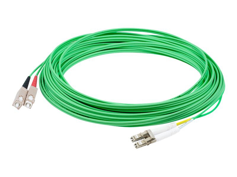 Proline 7m LC (M) to SC (M) Green OS2 Duplex Fiber OFNR Patch Cable