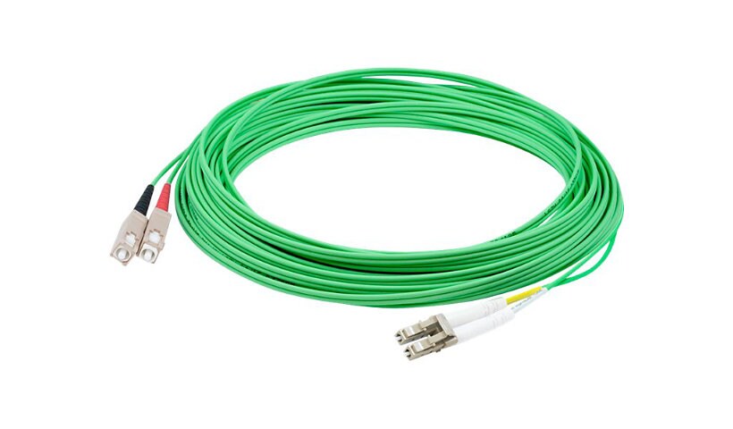 Proline 7m LC (M) to SC (M) Green OS2 Duplex Fiber OFNR Patch Cable