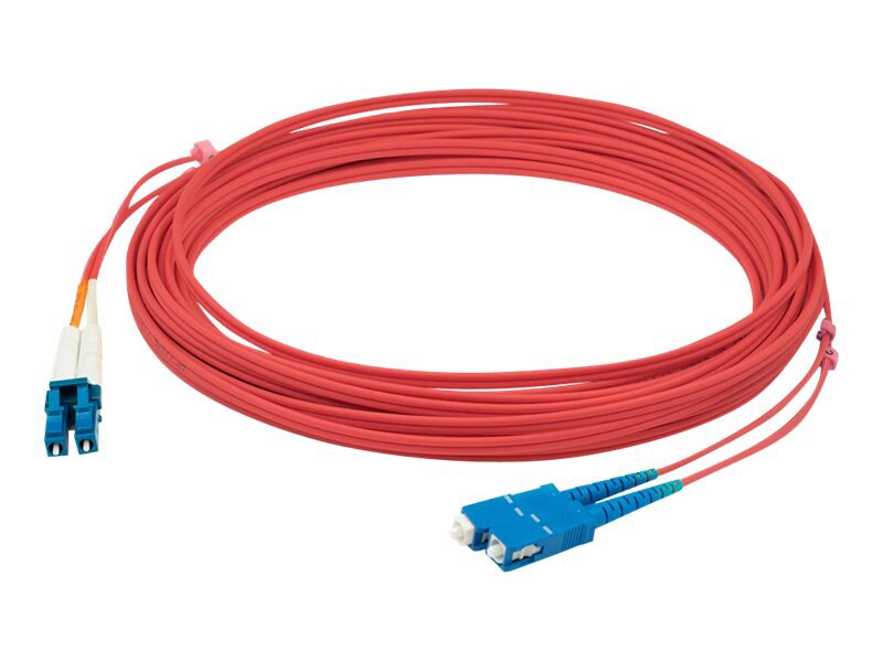 Proline 7m LC (M) to SC (M) Red OS2 Duplex Fiber OFNR Patch Cable