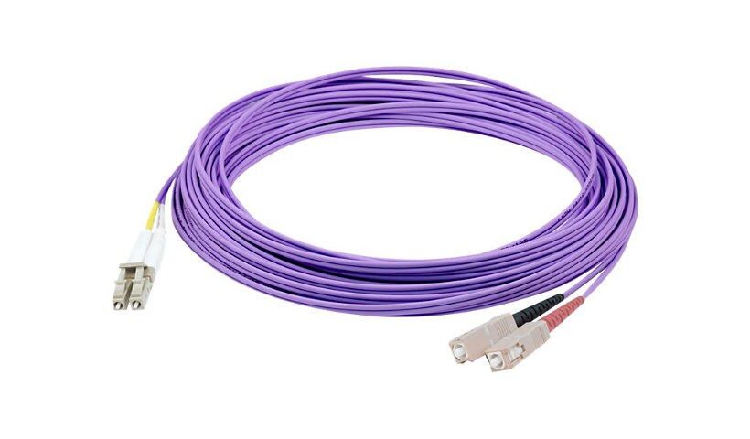 Proline 7m LC (M) to SC (M) Purple OS2 Duplex Fiber OFNR Patch Cable
