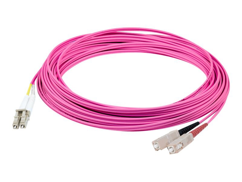 Proline 7m LC (M) to SC (M) Pink OS2 Duplex Fiber OFNR Patch Cable