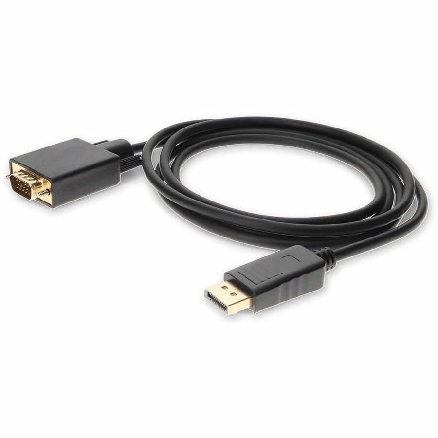 Proline 6ft DisplayPort 1.2 Male to VGA Male Black Cable For Resolution Up