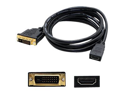 Proline DVI-D Dual Link (24+1 pin) Male to HDMI 1.3 Female Black Adapter Fo