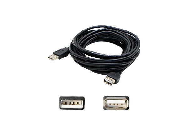 Pack of 10 CABLE USB A MALE-A MALE 2M BLK 102-1020-BL-00200 