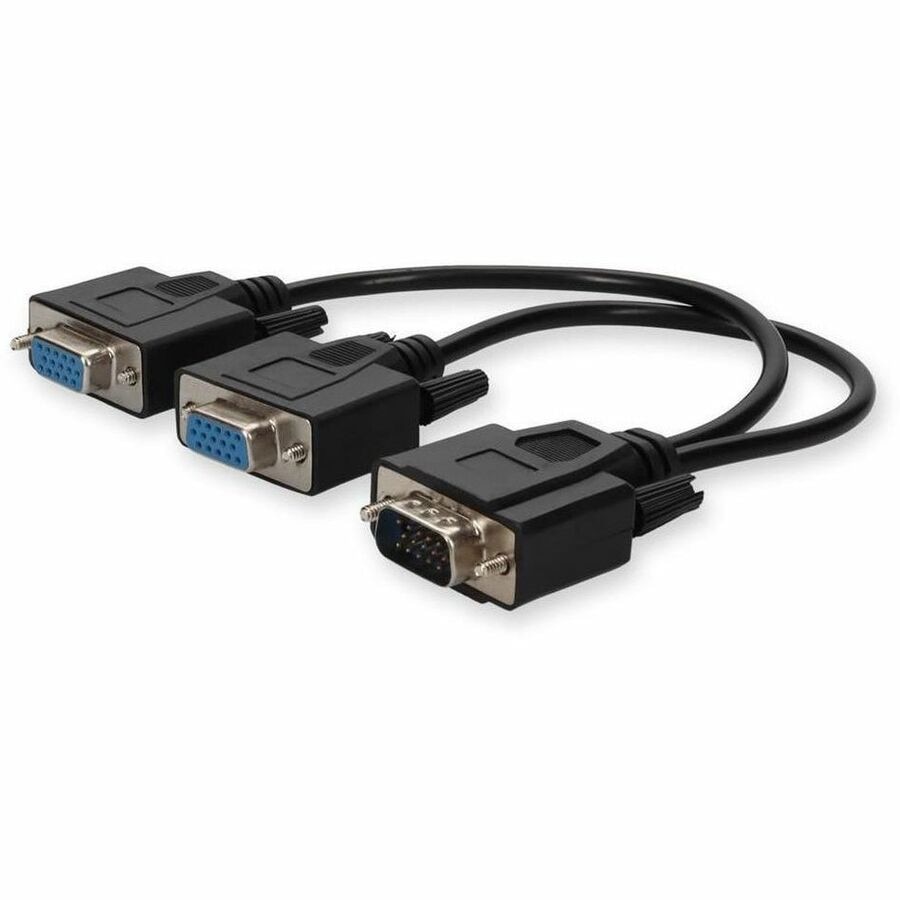 Proline VGA Male to 2xVGA Female Black Adapter For Resolution Up to 1920x1200 (WUXGA)