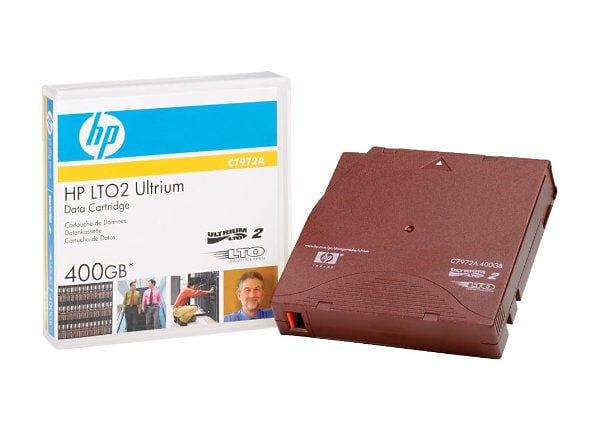 HPE Ultrium Custom Labeled Data Cartridge - LTO Ultrium 2 x 20 - 200 GB - storage media