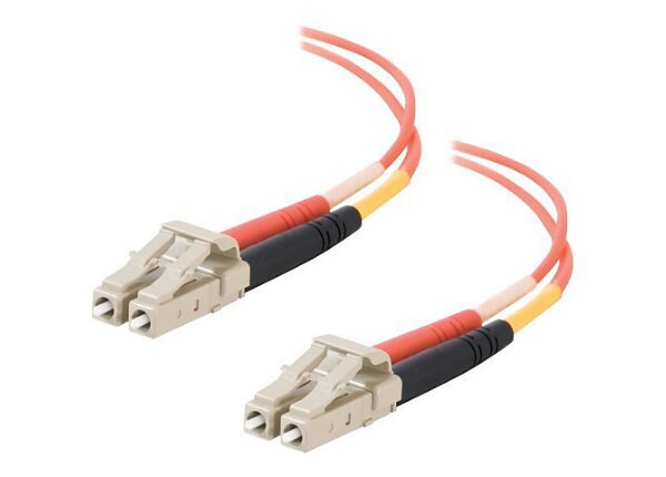 C2G 15m LC-LC 50/125 OM2 Duplex Multimode Fiber Optic Cable (TAA Compliant) - Orange - patch cable - 49 ft - orange