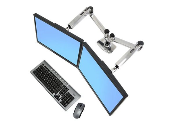 Ergotron LX Dual Side-by-Side Arm - mounting kit