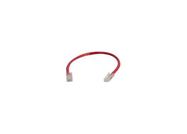 C2G Cat5e Non-Booted Unshielded (UTP) Network Patch Cable - patch cable - 15.2 cm - red