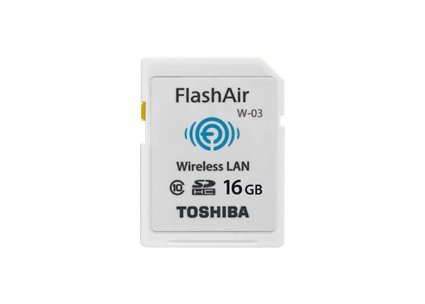 Toshiba FlashAir III - wireless memory card - 16 GB - SDHC