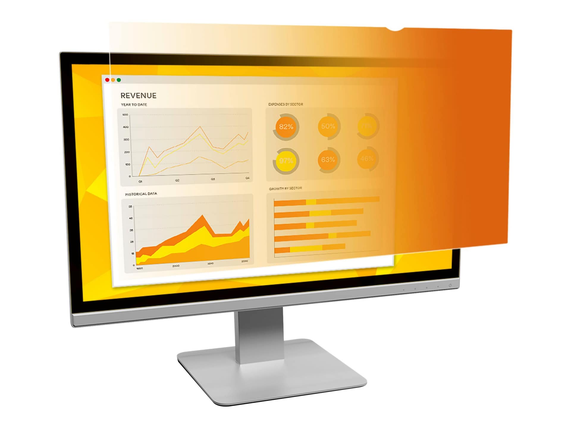 3M™ Gold Privacy Filter for 21.5" Widescreen Monitor