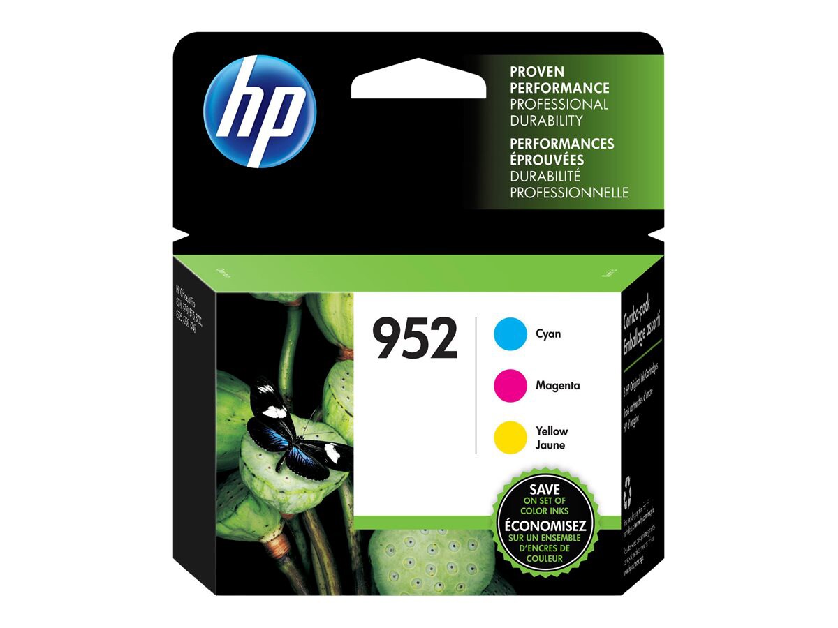HP 952 - 3-pack - yellow, cyan, magenta - original - ink cartridge