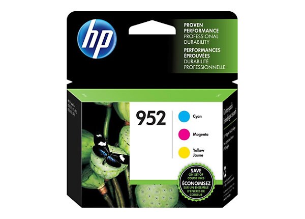 HP 952 - 3-pack - yellow, cyan, magenta - original - ink cartridge
