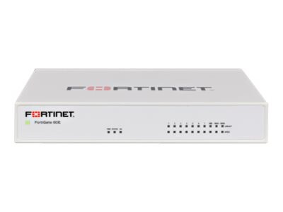 Fortinet FortiGate 60E - UTM Bundle - security appliance - with 1 year FortiCare 24X7 Comprehensive Support + 1 year