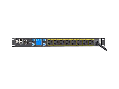 Eaton Metered Input Rack PDU 1.92 kW 100-127V 1U 8 NEMA 5-20R Outlet PDU