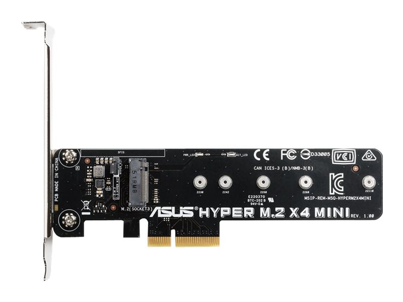 ASUS HYPER M.2 X4 MINI CARD - interface adapter - M.2 Card - PCIe 3.0 x4