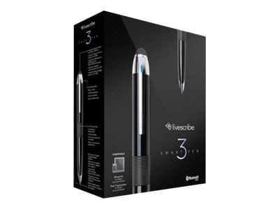 Livescribe 3 Set 3 - digital pen - Bluetooth 4.0 - black & chrome