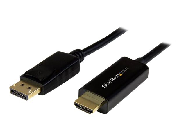 StarTech.com 16ft (5m) DisplayPort to HDMI Cable, 4K 30Hz Video, DP 1.2 to HDMI Adapter Cable Converter for HDMI