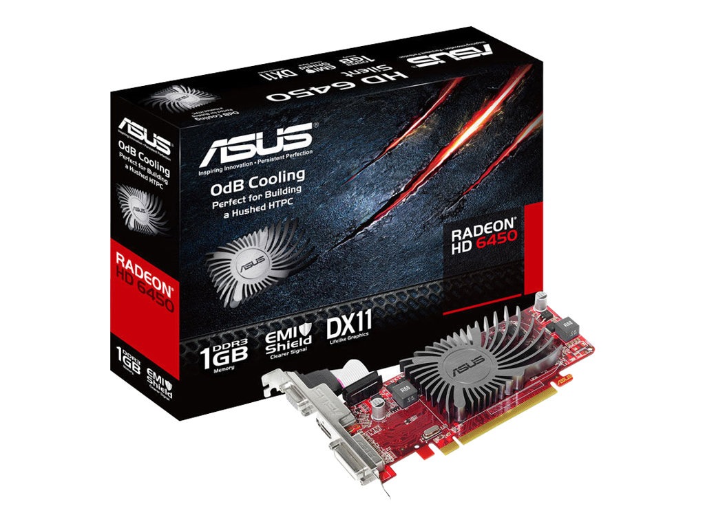 ASUS EAH6450 SILENT/DI/1GD3(LP) - graphics card - Radeon HD 6450 - 1 GB