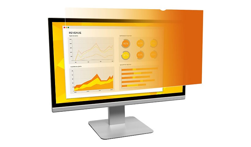 3M™ Gold Privacy Filter for 23" Widescreen Monitor