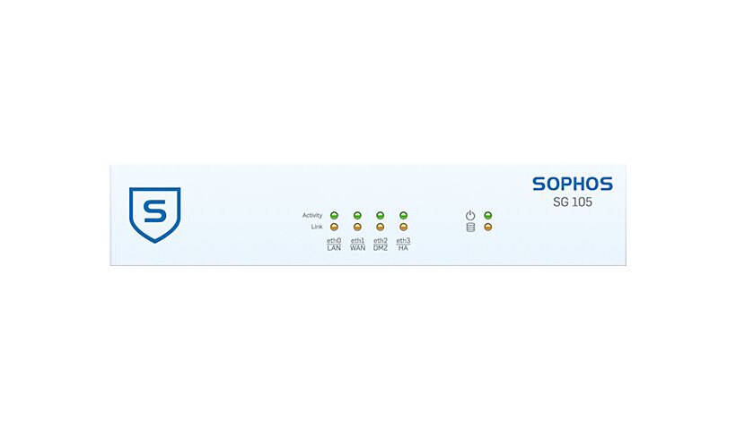 Sophos SG 105 - security appliance - with 2 years TotalProtect Plus 24x7