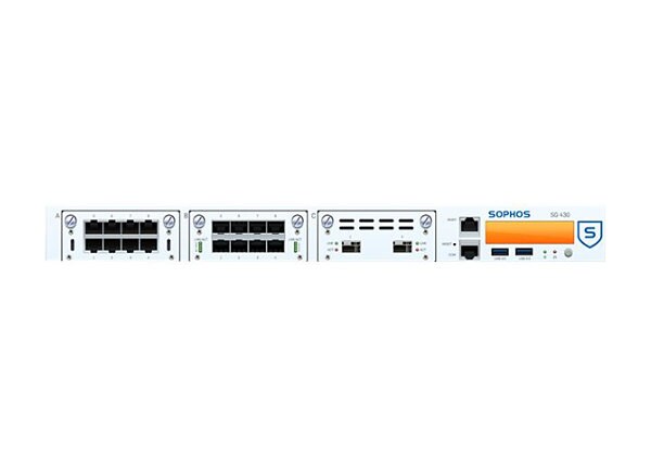 Sophos SG 430 - security appliance - with 1 year TotalProtect Plus 24x7