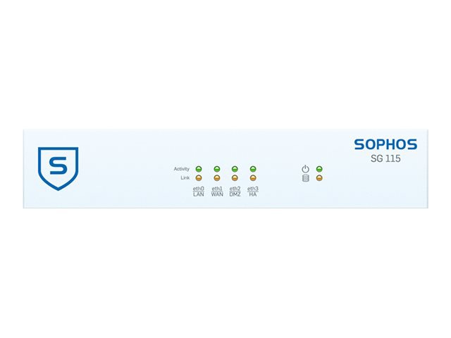 Sophos SG 115w - security appliance - Wi-Fi - with 2 years TotalProtect Plu